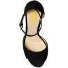 imageFSJ Women Platform High Stiletto Heels Sandals Peep Toe with Ankle Straps Buckle Sexy Summer Pumps Shoes Size 415 USBlack