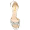 imageFSJ Women Platform High Stiletto Heels Sandals Peep Toe with Ankle Straps Buckle Sexy Summer Pumps Shoes Size 415 USGlitter