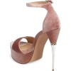imageFSJ Women Platform High Stiletto Heels Sandals Peep Toe with Ankle Straps Buckle Sexy Summer Pumps Shoes Size 415 USPink