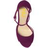 imageFSJ Women Platform High Stiletto Heels Sandals Peep Toe with Ankle Straps Buckle Sexy Summer Pumps Shoes Size 415 USPurple