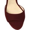 imageFSJ Women Platform High Stiletto Heels Sandals Peep Toe with Ankle Straps Buckle Sexy Summer Pumps Shoes Size 415 USWine