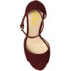 imageFSJ Women Platform High Stiletto Heels Sandals Peep Toe with Ankle Straps Buckle Sexy Summer Pumps Shoes Size 415 USWine