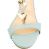 imageFSJ Women Sexy Open Toe TStrap Rivets Studded Stiletto High Heel Sandal Strappy Gladiator Back Zipper Dress Pump Shoes Size 415 USPale Turquoise