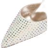 imageFSJ Women Sexy Pointed Toe Stiletto High Heel Sandals Slip On Rhinestone Summer Casual Shopping Dress Slide Shoes Size 415 USBeige