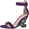 imageFSJ Women Dressy Open Toe Ankle Strap Butterfly High Heel Sandal Strappy Date Cocktail Nightclub Pumps Shoes Size 416 USPurple