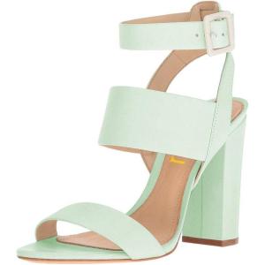 imageFSJ Women Ankle Strap Slingback Sandals Open Toe Chunky High Heels Strappy Shoes Size 415 USAquamarine