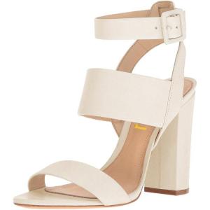 imageFSJ Women Ankle Strap Slingback Sandals Open Toe Chunky High Heels Strappy Shoes Size 415 USIvory