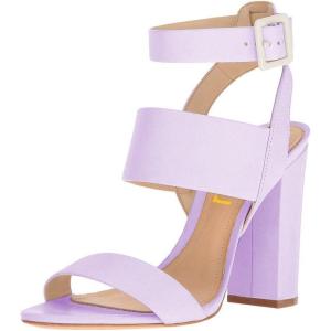 imageFSJ Women Ankle Strap Slingback Sandals Open Toe Chunky High Heels Strappy Shoes Size 415 USLavender