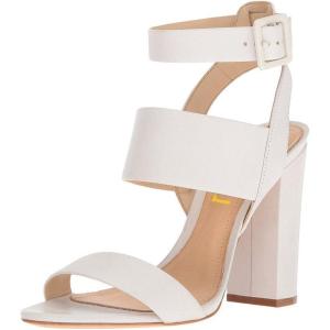 imageFSJ Women Ankle Strap Slingback Sandals Open Toe Chunky High Heels Strappy Shoes Size 415 USWhite