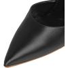 imageFSJ Women Ankle Strap High Heel Sandals Pointed Toe Bow DOrsay Pumps Crystal Chunky Heel Party Dress Shoes Size 416 USBlack