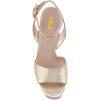 imageFSJ Women Comfortable Chunky Heel Platform Sandal Ankle Strap Open Toe Buckle Shoes Size 415 USGold