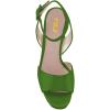 imageFSJ Women Comfortable Chunky Heel Platform Sandal Ankle Strap Open Toe Buckle Shoes Size 415 USGreen