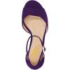 imageFSJ Women Elegant Ankle Strap Sandals Low Chunky Heels Pumps Peep Toe Comfort Shoes Size 613 USPurple