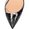 imageFSJ Women High Heel Ankle Strap Sandals Pointed Toe Rivets Pumps PVC Club Dress Shoes with Studs Fashion Size 415 USBlack2
