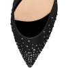 imageFSJ Women High Heel Ankle Strap Sandals Pointed Toe Rivets Pumps PVC Club Dress Shoes with Studs Fashion Size 415 USBlacklace Up