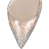 imageFSJ Women High Heel Ankle Strap Sandals Pointed Toe Rivets Pumps PVC Club Dress Shoes with Studs Fashion Size 415 USGold