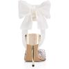 imageFSJ Women High Heel Ankle Strap Sandals Pointed Toe Rivets Pumps PVC Club Dress Shoes with Studs Fashion Size 415 USGold