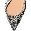 imageFSJ Women High Heel Ankle Strap Sandals Pointed Toe Rivets Pumps PVC Club Dress Shoes with Studs Fashion Size 415 USLeopard