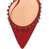 imageFSJ Women High Heel Ankle Strap Sandals Pointed Toe Rivets Pumps PVC Club Dress Shoes with Studs Fashion Size 415 USRed2