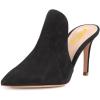 imageFSJ Women Pointed Toe Slide Mule Sandal Slippers Stiletto High Heels Loafers Slip on Backless Shoes 415 M USBlack8 Cm