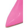 imageFSJ Women Pointed Toe Slide Mule Sandal Slippers Stiletto High Heels Loafers Slip on Backless Shoes 415 M USFuchsia8 Cm