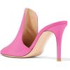 imageFSJ Women Pointed Toe Slide Mule Sandal Slippers Stiletto High Heels Loafers Slip on Backless Shoes 415 M USFuchsia8 Cm