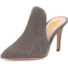 imageFSJ Women Pointed Toe Slide Mule Sandal Slippers Stiletto High Heels Loafers Slip on Backless Shoes 415 M USGrey8 Cm