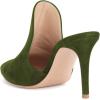 imageFSJ Women Pointed Toe Slide Mule Sandal Slippers Stiletto High Heels Loafers Slip on Backless Shoes 415 M USOlive8 Cm