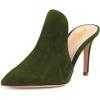 imageFSJ Women Pointed Toe Slide Mule Sandal Slippers Stiletto High Heels Loafers Slip on Backless Shoes 415 M USOlive8 Cm