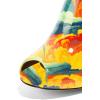imageFSJ Women Pointed Toe Slide Mule Sandal Slippers Stiletto High Heels Loafers Slip on Backless Shoes 415 M USPainting