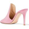 imageFSJ Women Pointed Toe Slide Mule Sandal Slippers Stiletto High Heels Loafers Slip on Backless Shoes 415 M USPink8 Cm