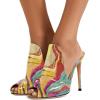 imageFSJ Women Pointed Toe Slide Mule Sandal Slippers Stiletto High Heels Loafers Slip on Backless Shoes 415 M USQuicksand