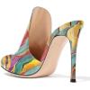 imageFSJ Women Pointed Toe Slide Mule Sandal Slippers Stiletto High Heels Loafers Slip on Backless Shoes 415 M USQuicksand