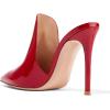 imageFSJ Women Pointed Toe Slide Mule Sandal Slippers Stiletto High Heels Loafers Slip on Backless Shoes 415 M USRed Patent12 Cm
