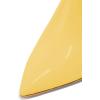 imageFSJ Women Pointed Toe Slide Mule Sandal Slippers Stiletto High Heels Loafers Slip on Backless Shoes 415 M USYellow8 Cm