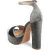 imageFSJ Women Sexy Ankle Strap Platform Sandal Chunky High Heel Open Toe Summer Shoe Size 415 M USGrey
