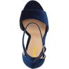 imageFSJ Women Sexy Ankle Strap Platform Sandal Chunky High Heel Open Toe Summer Shoe Size 415 M USNavy Blue