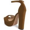 imageFSJ Women Sexy Ankle Strap Platform Sandal Chunky High Heel Open Toe Summer Shoe Size 415 M USPeru