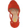 imageFSJ Women Sexy Ankle Strap Platform Sandal Chunky High Heel Open Toe Summer Shoe Size 415 M USRed