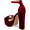 imageFSJ Women Sexy Ankle Strap Platform Sandal Chunky High Heel Open Toe Summer Shoe Size 415 M USWine