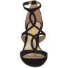 imageFSJ Women Strappy Ankle Strap Sandals Open Toe High Heel Caged Cutout Fashion Ladies Summer Casual Shoes Size 415 USBlack