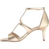imageFSJ Women Strappy Ankle Strap Sandals Open Toe High Heel Caged Cutout Fashion Ladies Summer Casual Shoes Size 415 USGold