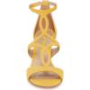 imageFSJ Women Strappy Ankle Strap Sandals Open Toe High Heel Caged Cutout Fashion Ladies Summer Casual Shoes Size 415 USYellow