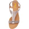 imageFSJ Women Open Toe Low Wedge Heel Sandals TStrap Comfy Padded Sole Ankle Strap Casual Beach Travel Summer Sandals Size 415 USPurplegold