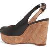 imageFSJ Women Peep Toe High Heel Wedge Sandals Slip on Cork Pumps Slingback Platform Slide Casual Party Dress Shoes Size 415 USBlack