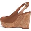 imageFSJ Women Peep Toe High Heel Wedge Sandals Slip on Cork Pumps Slingback Platform Slide Casual Party Dress Shoes Size 415 USBrown