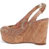 imageFSJ Women Peep Toe High Heel Wedge Sandals Slip on Cork Pumps Slingback Platform Slide Casual Party Dress Shoes Size 415 USGeometry