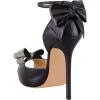 imageFSJ Women Stiletto High Heels Sandals Peep Toe Pumps Ankle Straps Bows Bridal Dress Party Shoes with Buckle Size 415 USBlack Rhinestone