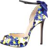 imageFSJ Women Stiletto High Heels Sandals Peep Toe Pumps Ankle Straps Bows Bridal Dress Party Shoes with Buckle Size 415 USBlue Grape