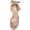 imageFSJ Women Stiletto High Heels Sandals Peep Toe Pumps Ankle Straps Bows Bridal Dress Party Shoes with Buckle Size 415 USGold Glitter